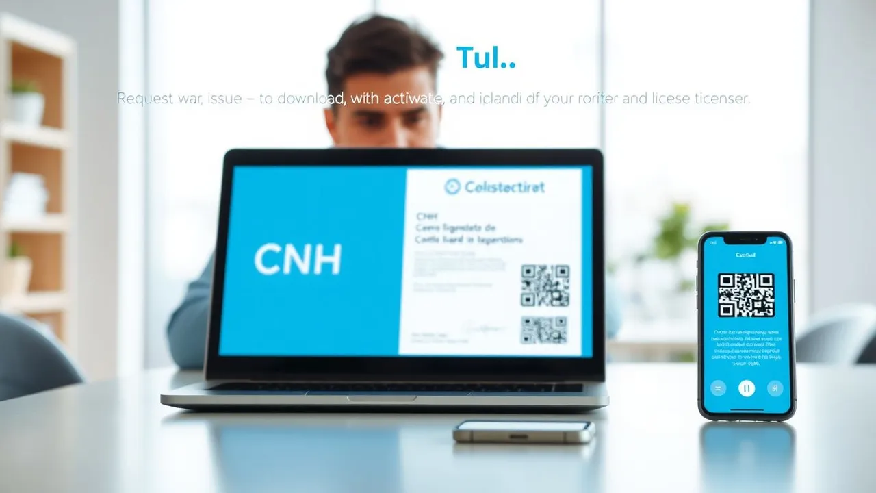 Como Solicitar, Emitir, Baixar e Ativar a Cnh Digital (carteira Nacional de Habilitac