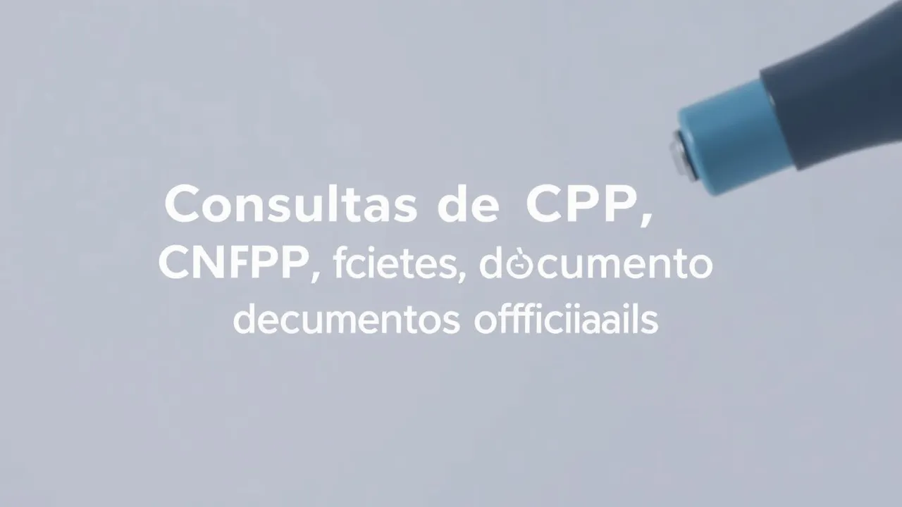 Consultas de CPF, CNPJ, certidões, processos, registros e documentos oficiais